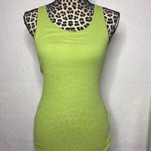 Lilu Y2K Bright Green Tank Top Medium